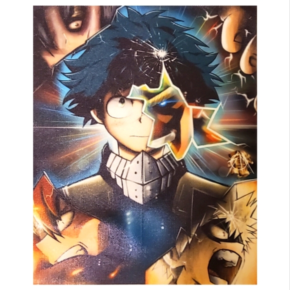 League One for All Izuku Wall Canvas Poster - Picture 2 of 10